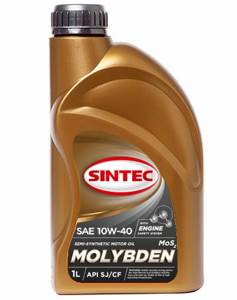 SINTOIL MOLIBDEN 10W40 1л, п/синтетика, масло моторное